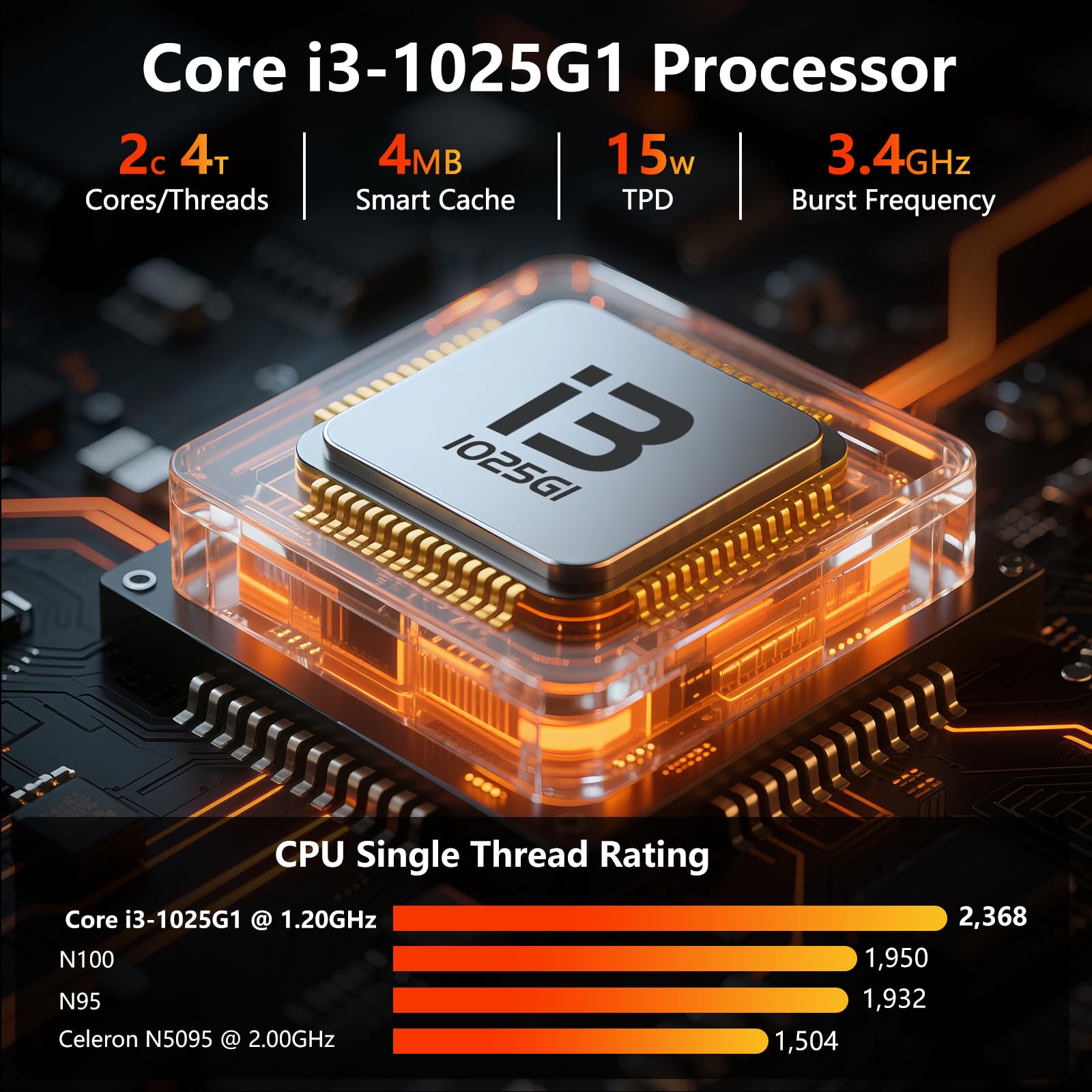NAIKLULU 15,6 Pollici Laptop PC Portatile Computer 2025, Processore i3-1025G1 (da 1,2 a 3,4 GHz) RAM 16 GB SSD 512 GB Computer, Tastiera retroilluminata/coperchio metallico/sblocco per impronte