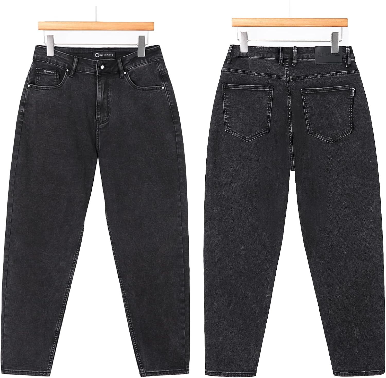 Men's Jeans Relaxed Fit Thigh Men Lined Jeans Soft Warm Comfort Casual Pants Stretch Tapered Athletic Fit Jeans Men - Image 6