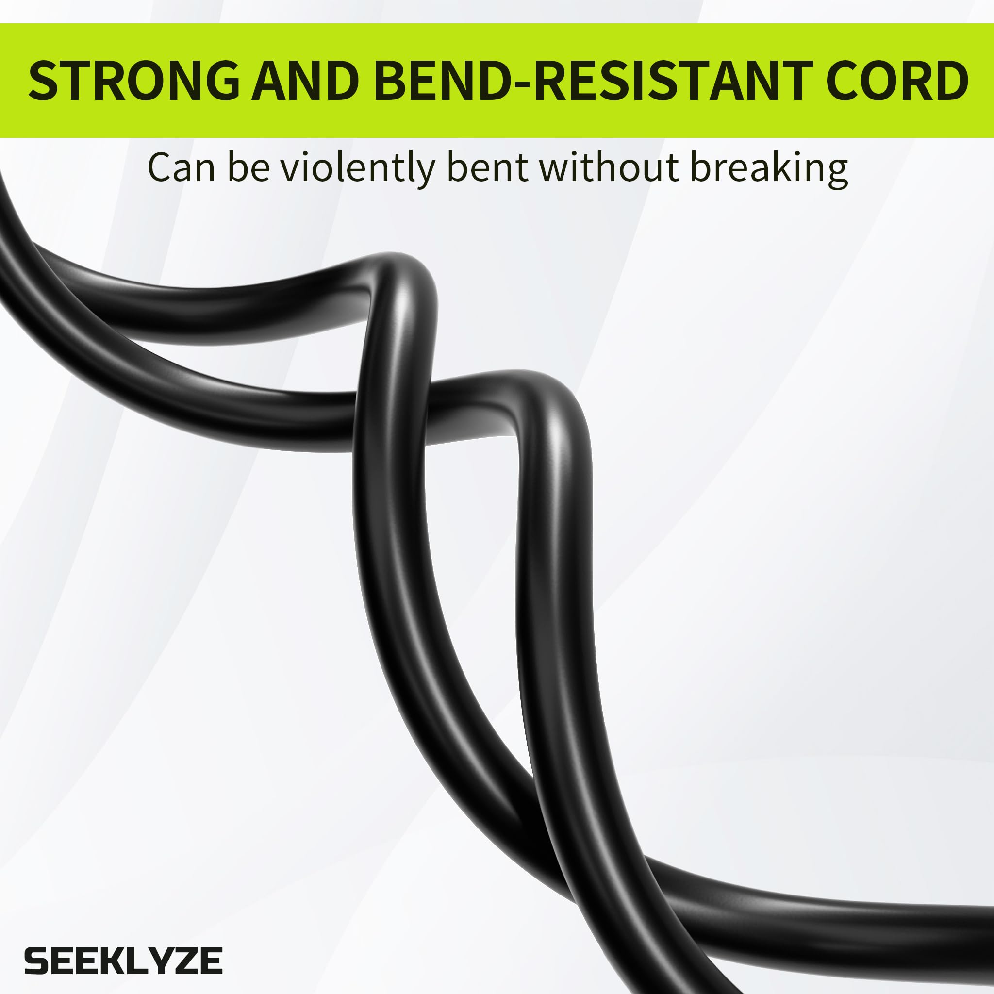 16 3 Black Extension Cord 6 FT Indoor Short Extension Cord for Laptops Coffee Makers Office Home Appliances — view 5