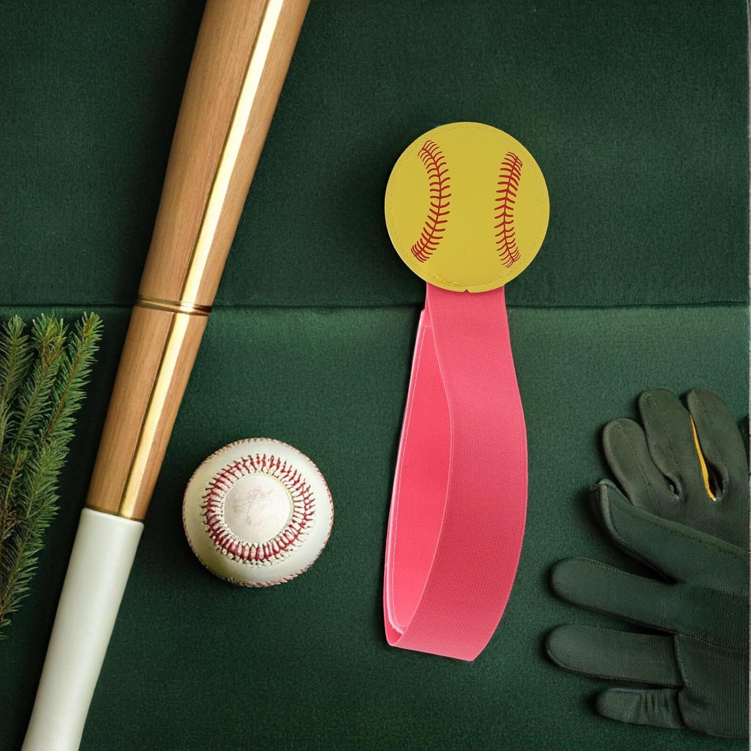 Mikinona Softball Pitcher Leg Strap Training Aid Polyester Pitching Bands Replacement Softball Pitching Trainer for Outdoor Practice and Rugby Training
