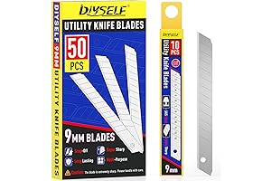 DIYSELF 50Pcs 9mm Blades for Universal Box Cutters