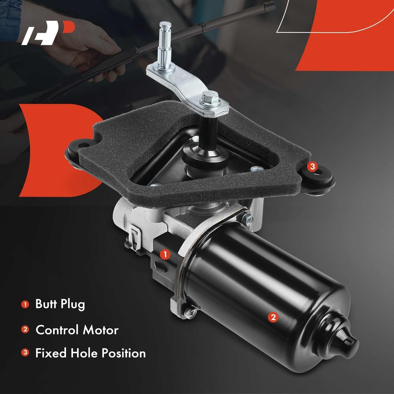 Ford Moteur D'essuie-glace Avant Compatible Avec F-150 F-250 F-350 F700 F800 Bronco 1987 1988 1989 1990 1991 1992 1993 1994 1995 1996, 1990-1996 F Super Duty, 90 91 92 93 94 F600, E7TZ17508A WPM299