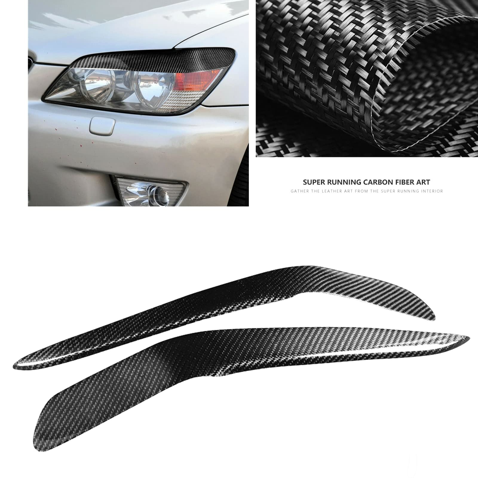 Naklejka na przedni reflektor samochodowy, powieka, brwi, Compatible With LEXUS, IS200 IS300 1998-2005