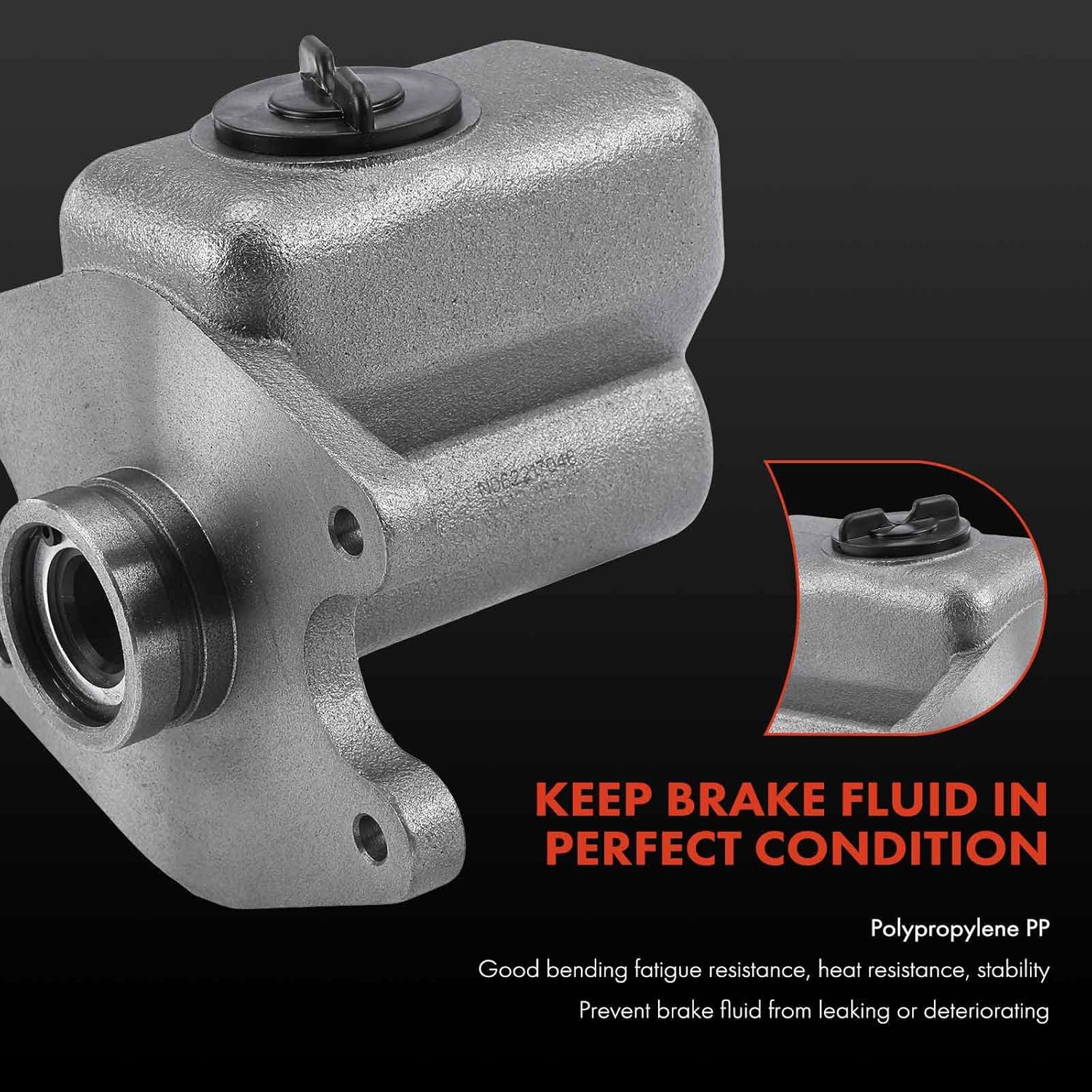 A-Premium Brake Master Cylinder with Reservoir and Cap Compatible with Ford Vehicles - F-500 1975-1977, F700 1973-1979, F7000 1973-1979 - Replaces D3TZ2140G