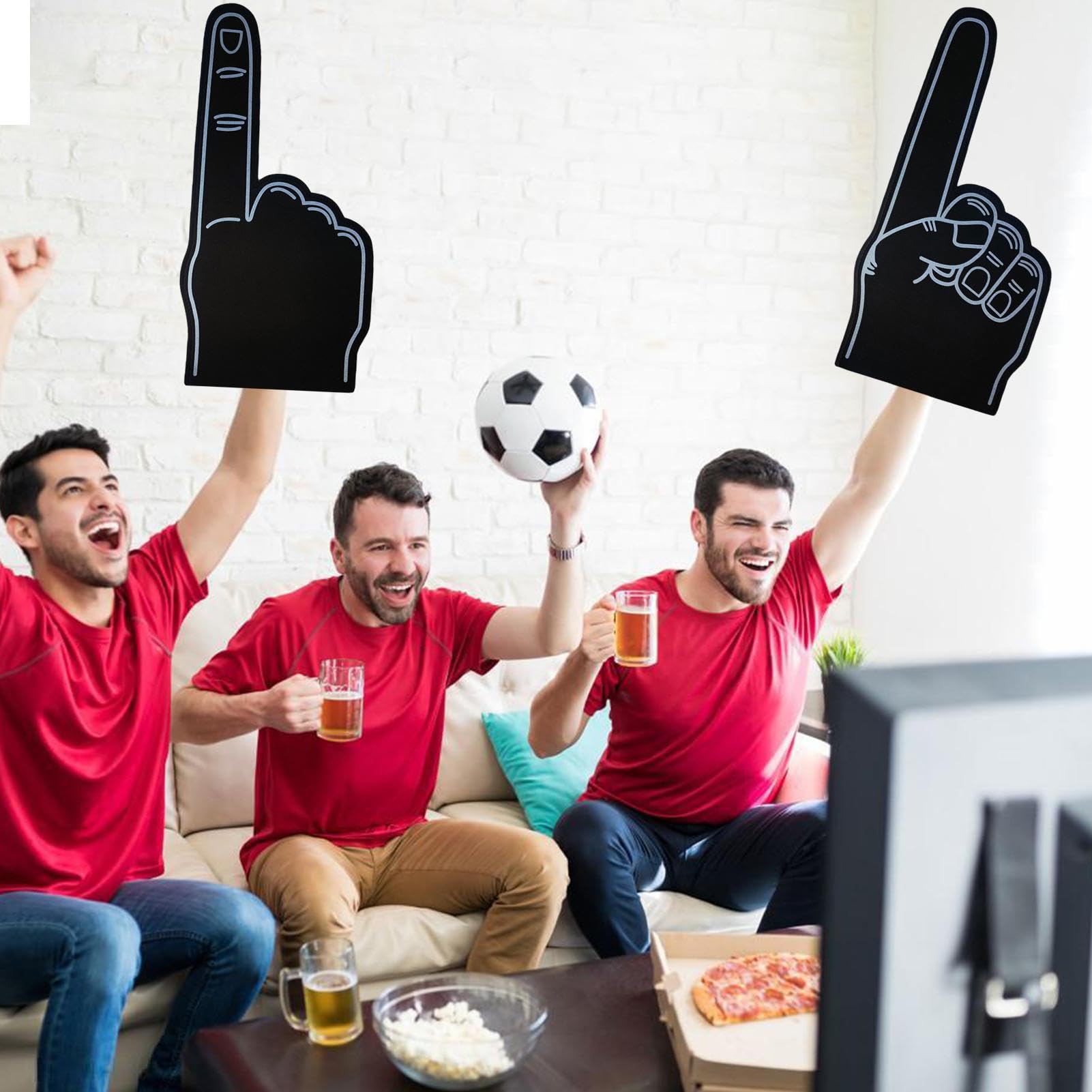 Riesige Schaumstoff-Finger, 45,7 cm, Einzelfinger-Cheer-Handschuhe, blanko, Schaumstoff-Hand, 45,7 cm, Sport-Fan, Schaumstoff-Hand, wir sind Nummer 1 