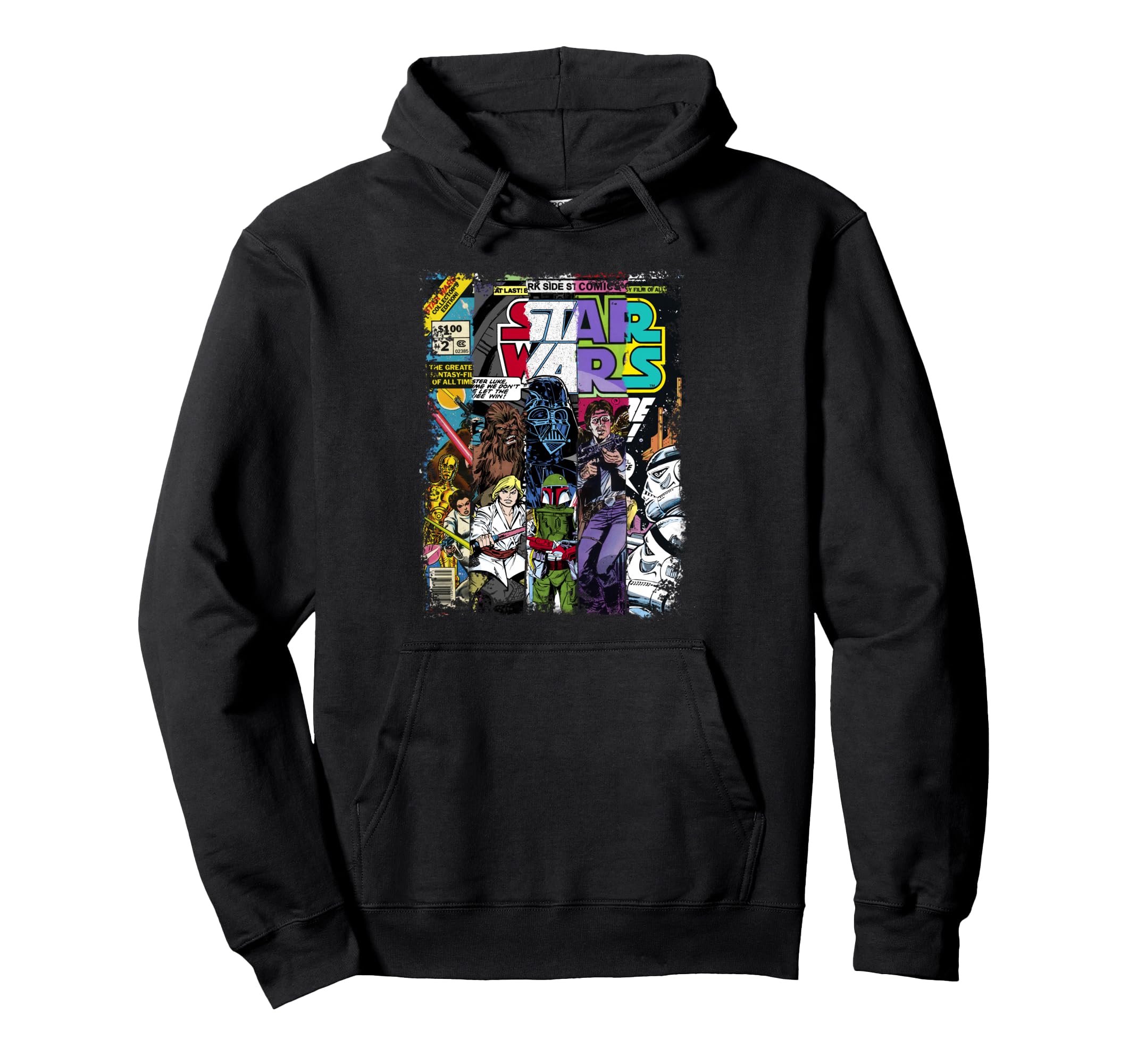 Sweat à capuche Star Wars avec motifs couvertures de BD pour fan