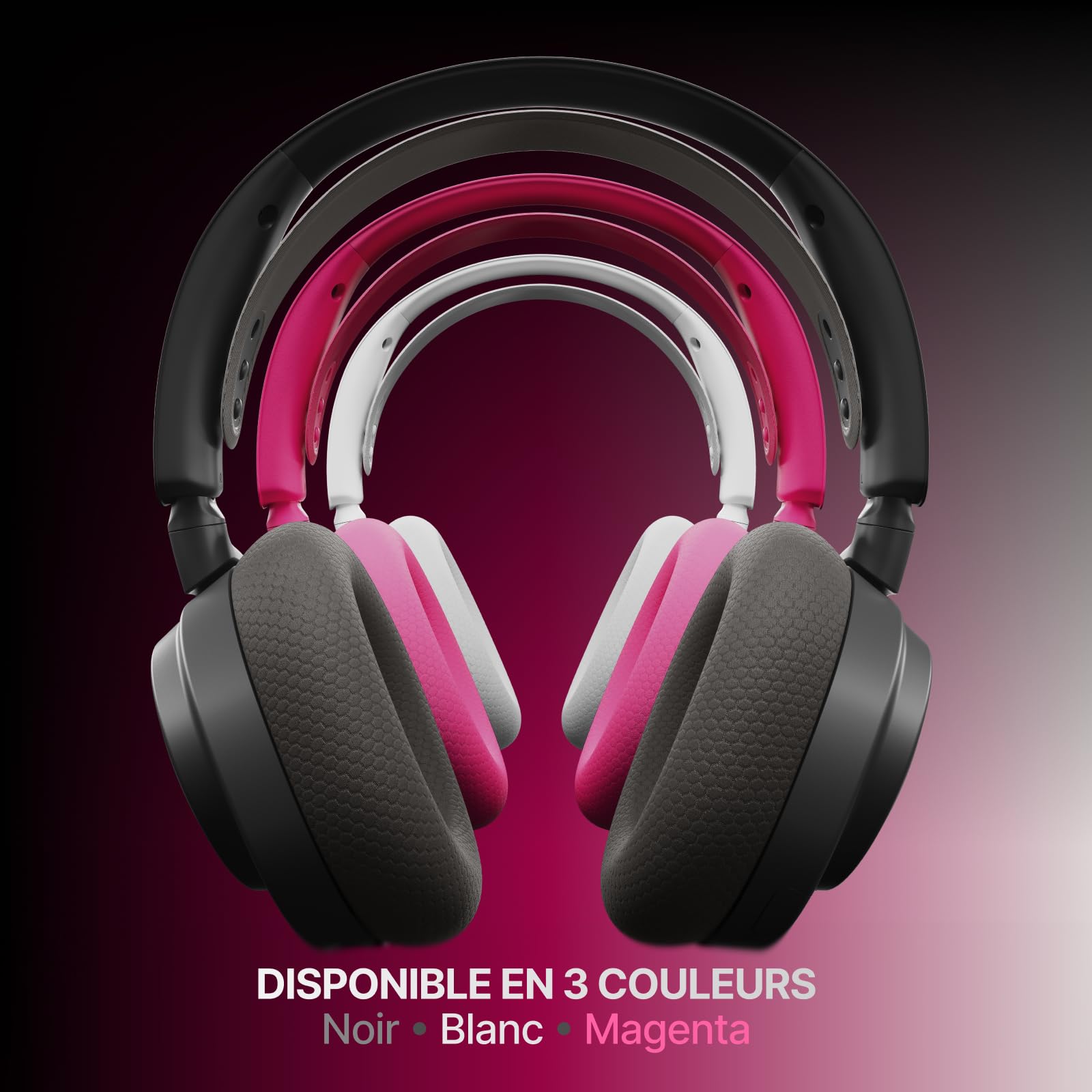 SteelSeries Casque sans fil Arctis Nova 7 multi-plateforme Gen2 -Contrôle des applications en temps réel - 50H+ -Haut-parleurs magnétiques en néodyme -Mixable 2,4GHz/Bluetooth -PC,PS5,Switch1/2,Mobile