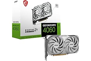 MSI Gaming GeForce RTX 4060 Ventus 2X White 8G OC: Experience Immersive...