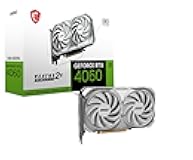 MSI Gaming GeForce RTX 4060 8GB GDRR6 Extreme Clock: 2505 MHz 128-Bit HDMI/DP Nvlink TORX Fan 4.0 Ada Lovelace Architecture Graphics Card (RTX 4060 Ventus 2X White 8G OC)
