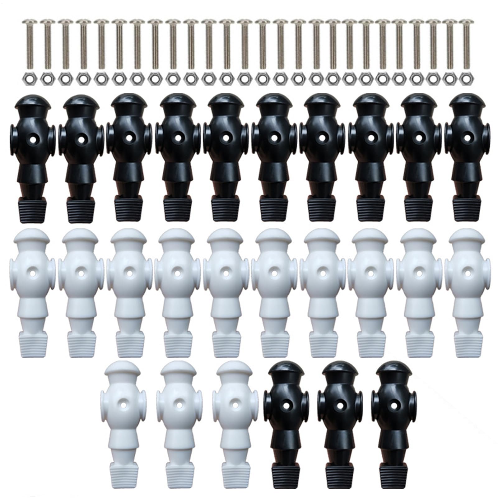 Figuras Futbolín Set de 26 Piezas de Repuesto con Varilla de 16 mm para