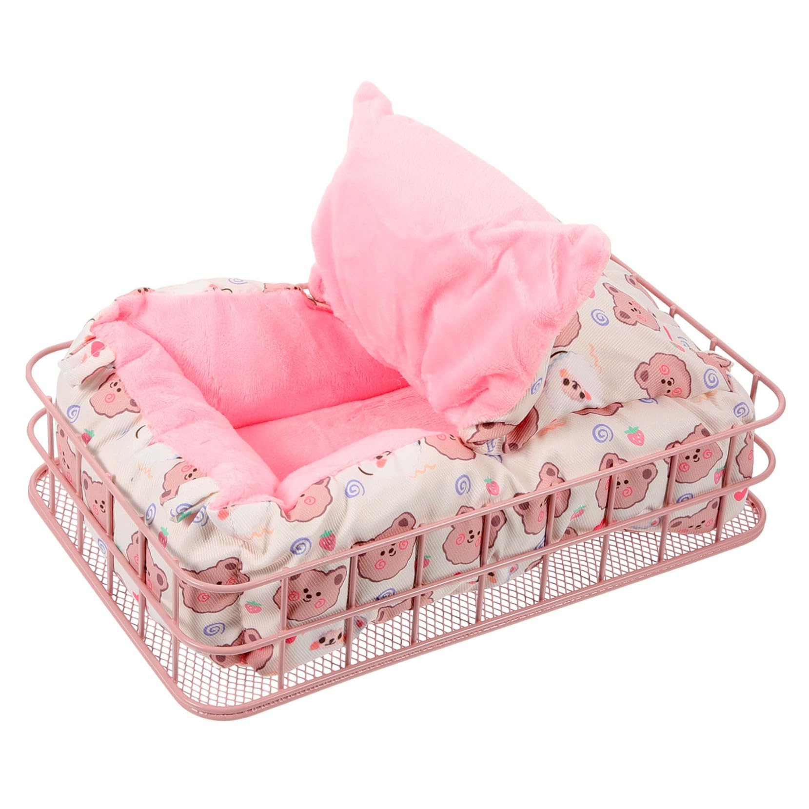 Hamsterbett Praktisches und Robustes Schlafnest aus Eisen Stylisches mit Baumwollwolle für Kleine Tiere und Chinchillas für Täglichen Gebrauch