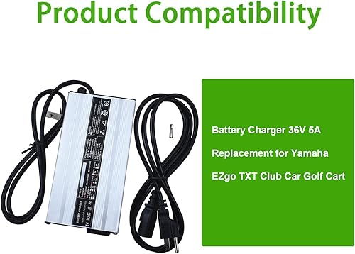 Miniatura 5 de ALL-CARB Cargador de batería 36V 5A Reemplazo para Yamaha EZgo EZgo TXT Club Car Golf Cart
