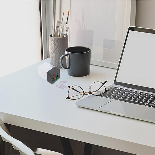 Miniatura 5 de VILLCASE 2 piezas de clip de papel cubo de almacenamiento accesorios de escritorio Jumbo clips de papel Bobby Pin Holder Clips de papel grandes