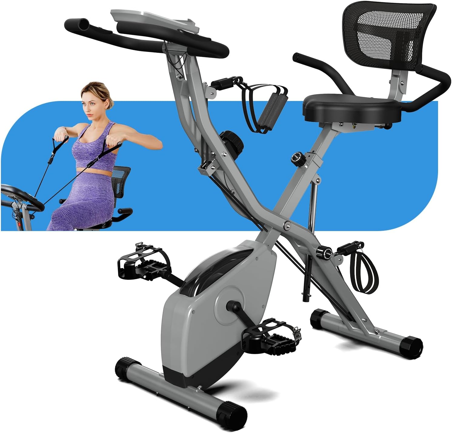 USLIM Foldable Exercise Bike 5-in-1 818 Net