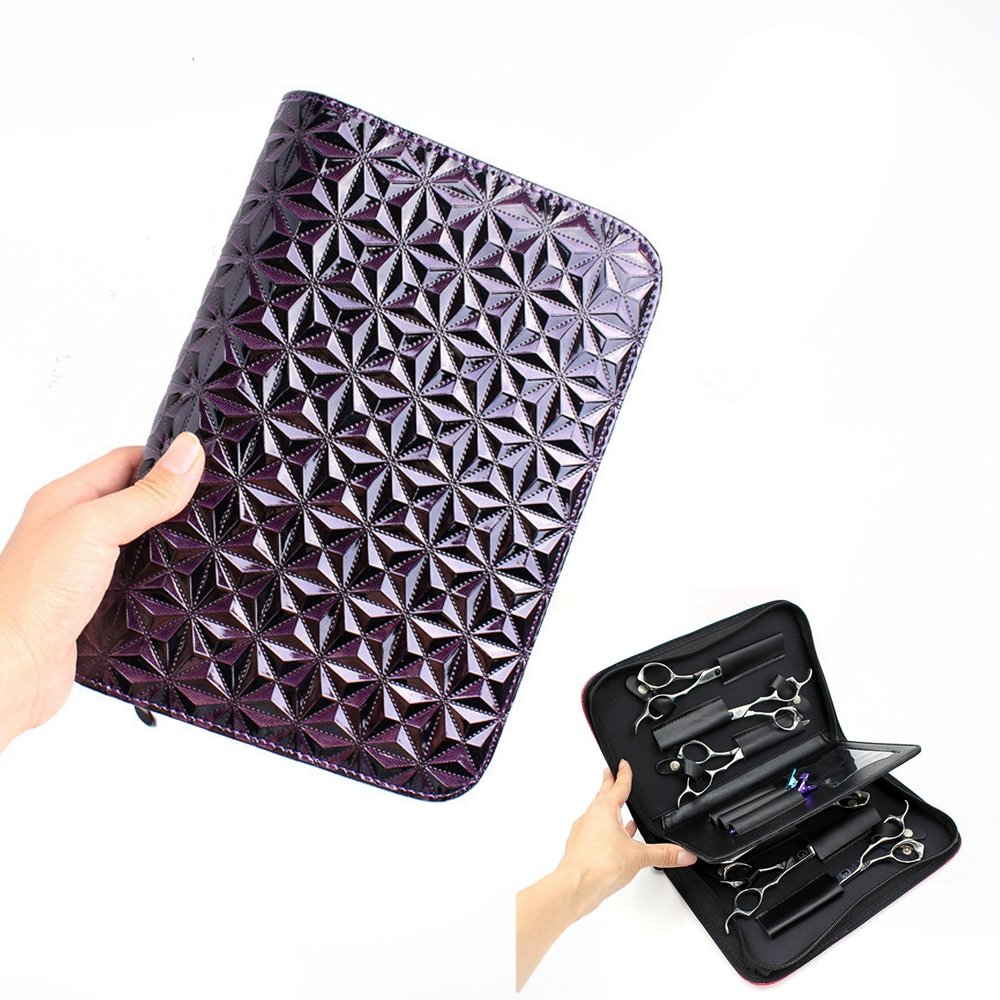 Étui à ciseaux de coiffeur SMITH CHU contre l'humidité - Protection diamant violette