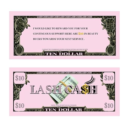 Loyalty Cards for Business Lashes, Lash Aftercare Kit Inserts Coupon