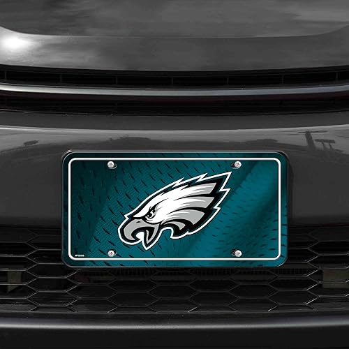 Vista 34 de Rico Industries Placa de matrícula de metal unisex para adultos de la NFL