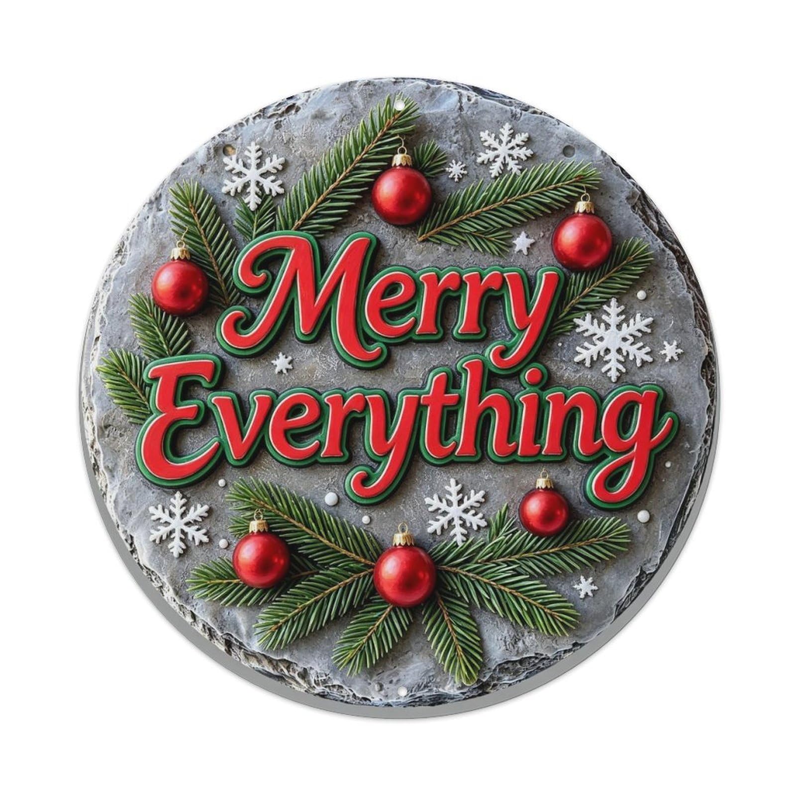 Merry Everything Metal Tin Sign Plaque