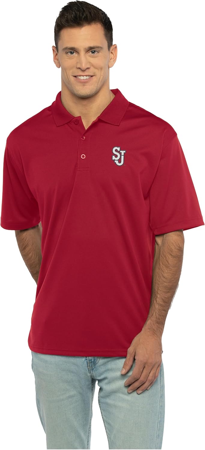 Vantage Apparel Men's Collegiate Premium Moisture Wicking Team Color Icon Polo