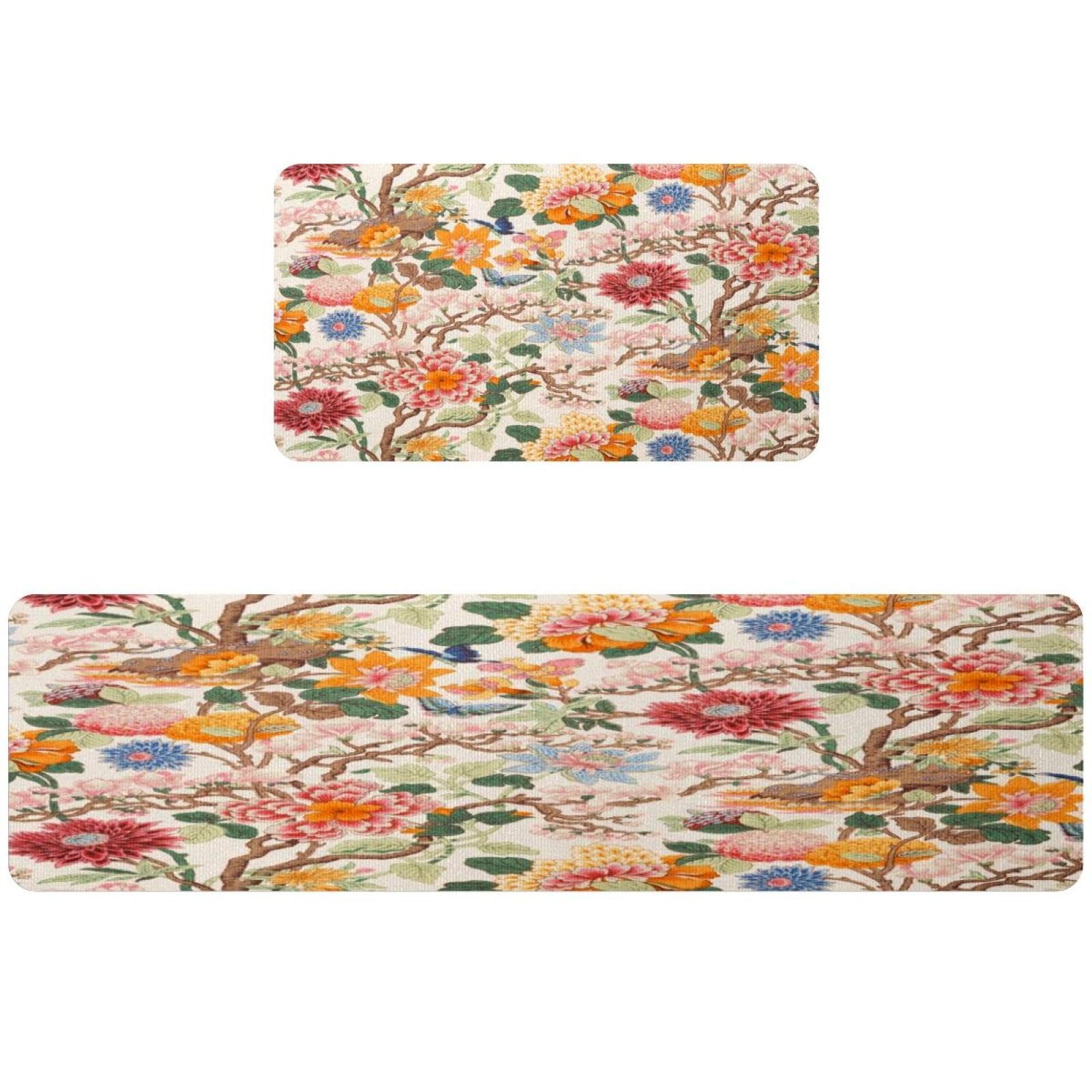 Alfombra de cocina absorbente VAPOKF con detalles bordados de alta densidad