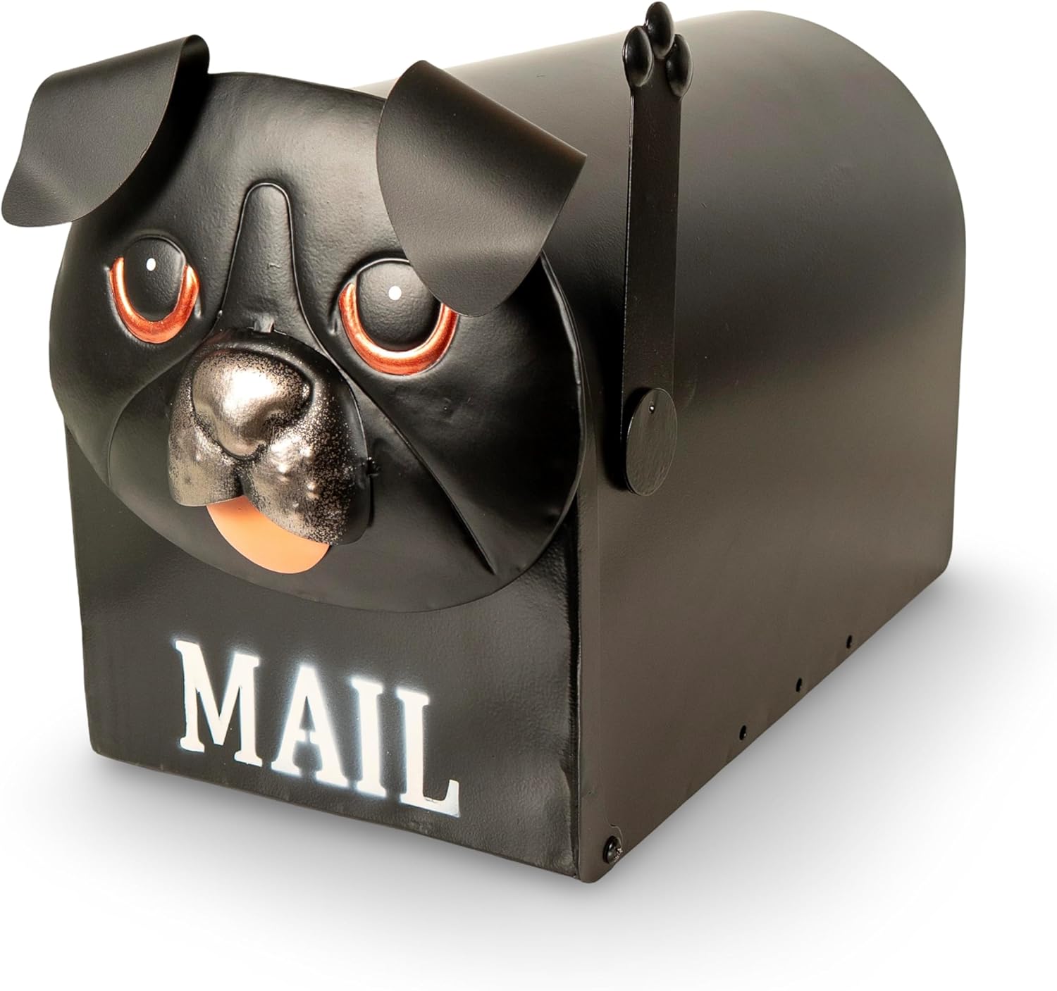 Made Easy Kit Metal Mailbox Animal Design - Fast Straight Forward Post Mounting Bracket Install - Durable All Weather Rust Resistant - Letters, Mail, Small Packages (Standard, Red Farm House)