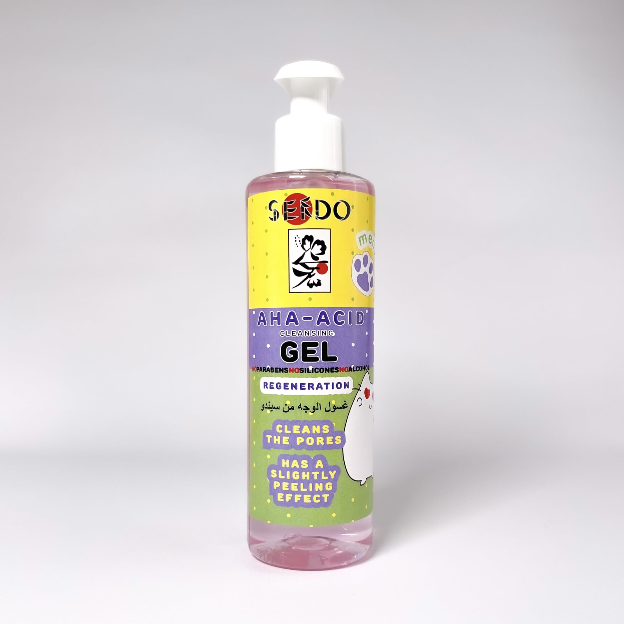 Sendo Aha-Acid Cleansing Gel, Regenerating And Whitening 200 ml