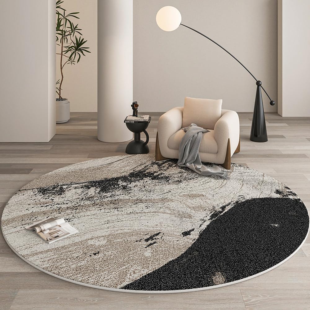 Tapis moelleux haut de gamme style moderne luxueux salon et bureau 120cm