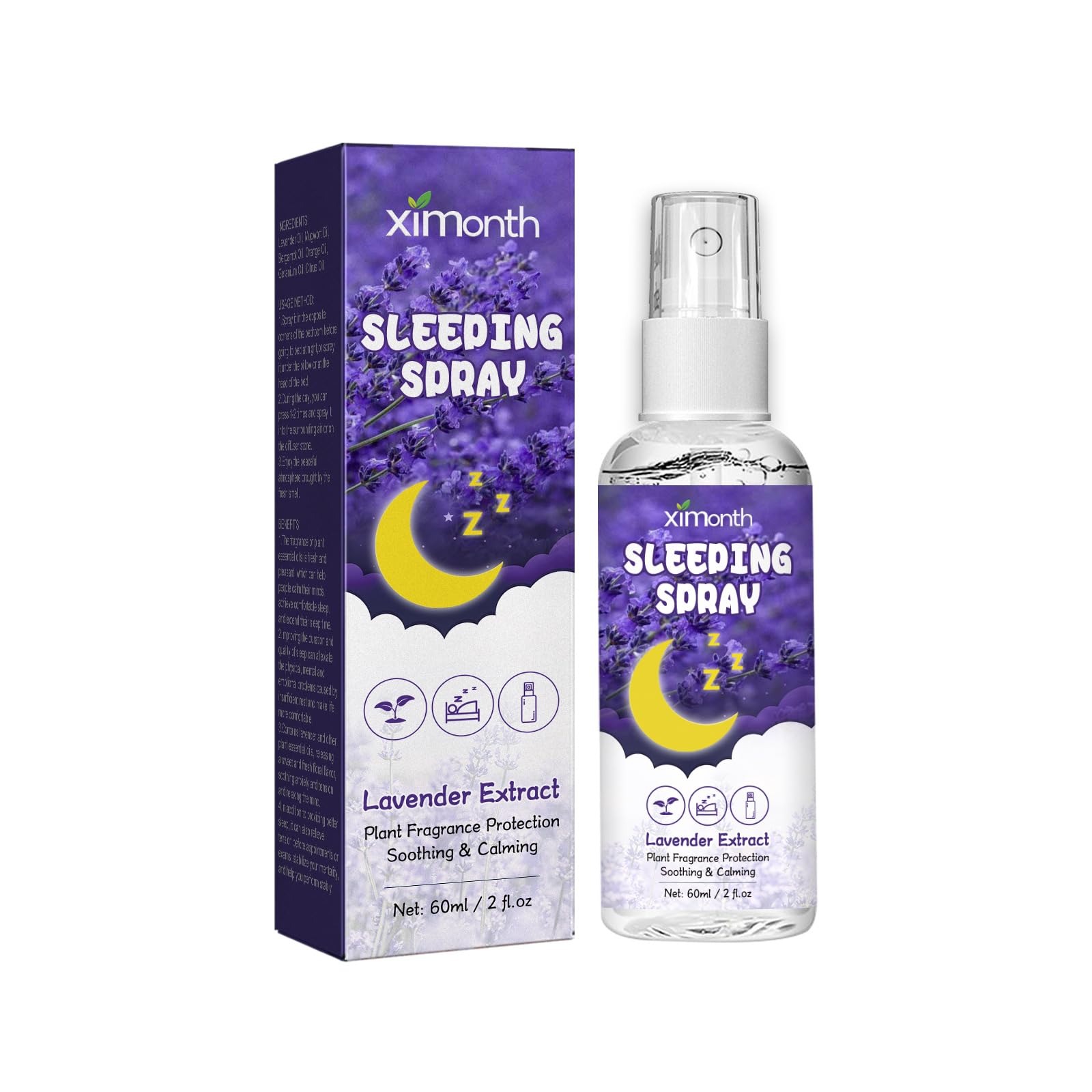 KASTWAVE Sleeping Spray with Lavender, Pillow Spray, Sweet Dream Spray, Encouraging Calm, Tranquility & a Restful Night's Sleep, Helps Sleep Stress Relief for Women Men