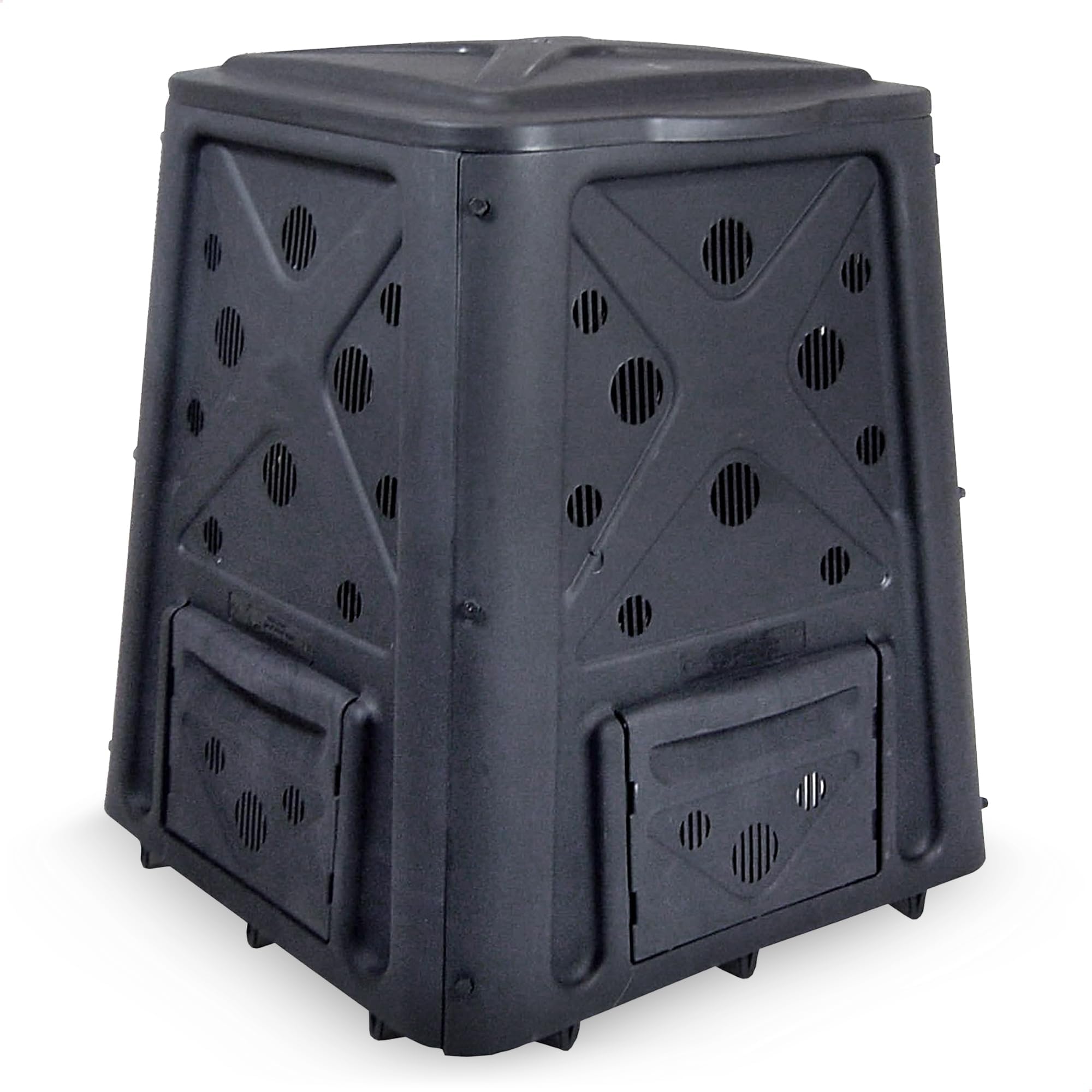 Redmon Since 1883 8000 Compost 65 Gallon bin, Full, Black