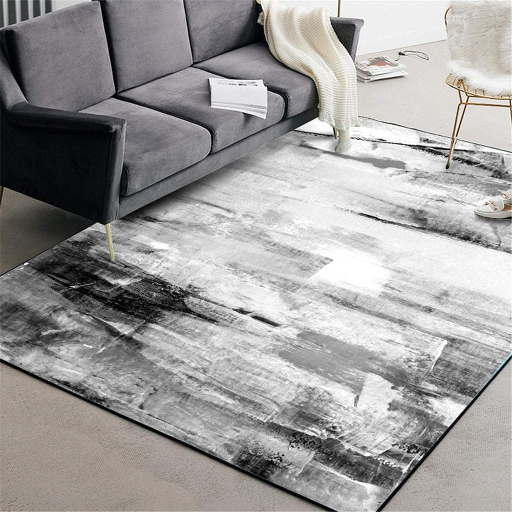 Tapis abstrait minimaliste anti-tache 120x160cm pour en finir avec l'entretien difficile
