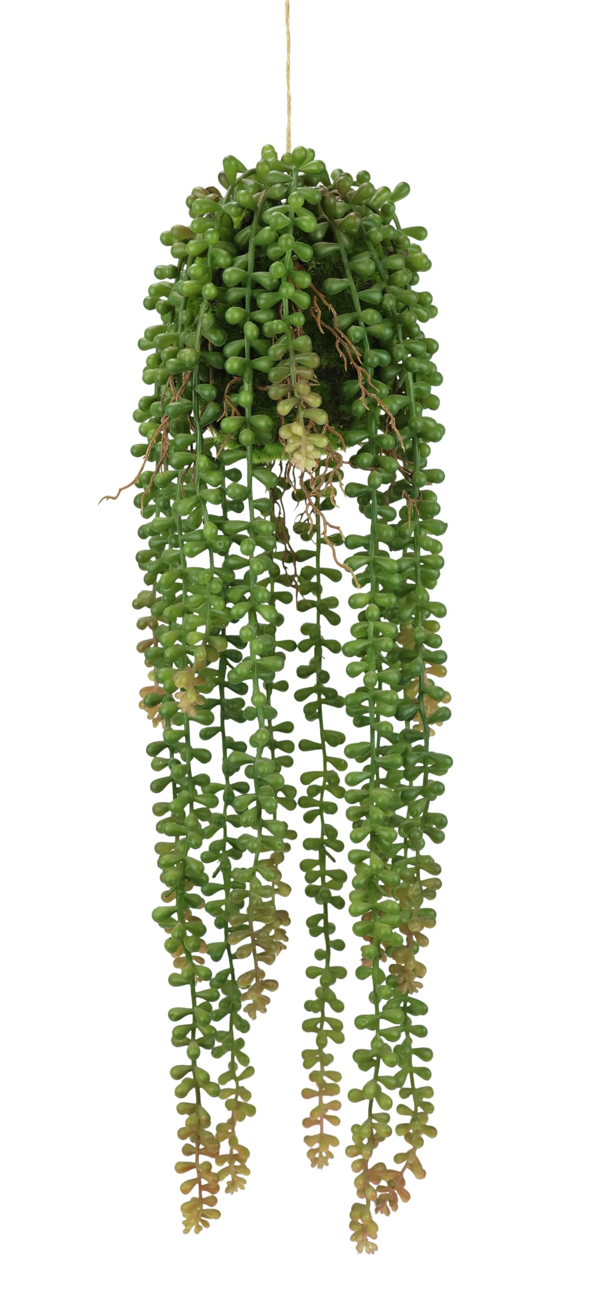 Senecio plante artificielle suspendue faux collier de perles