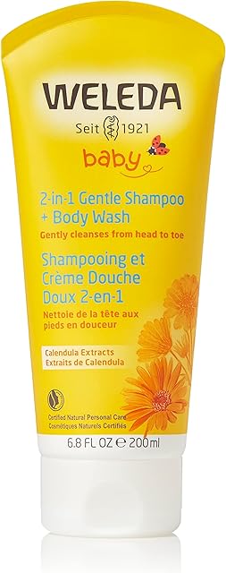 Weleda 9651 Szampon, Żółty/Biały, 200 ml