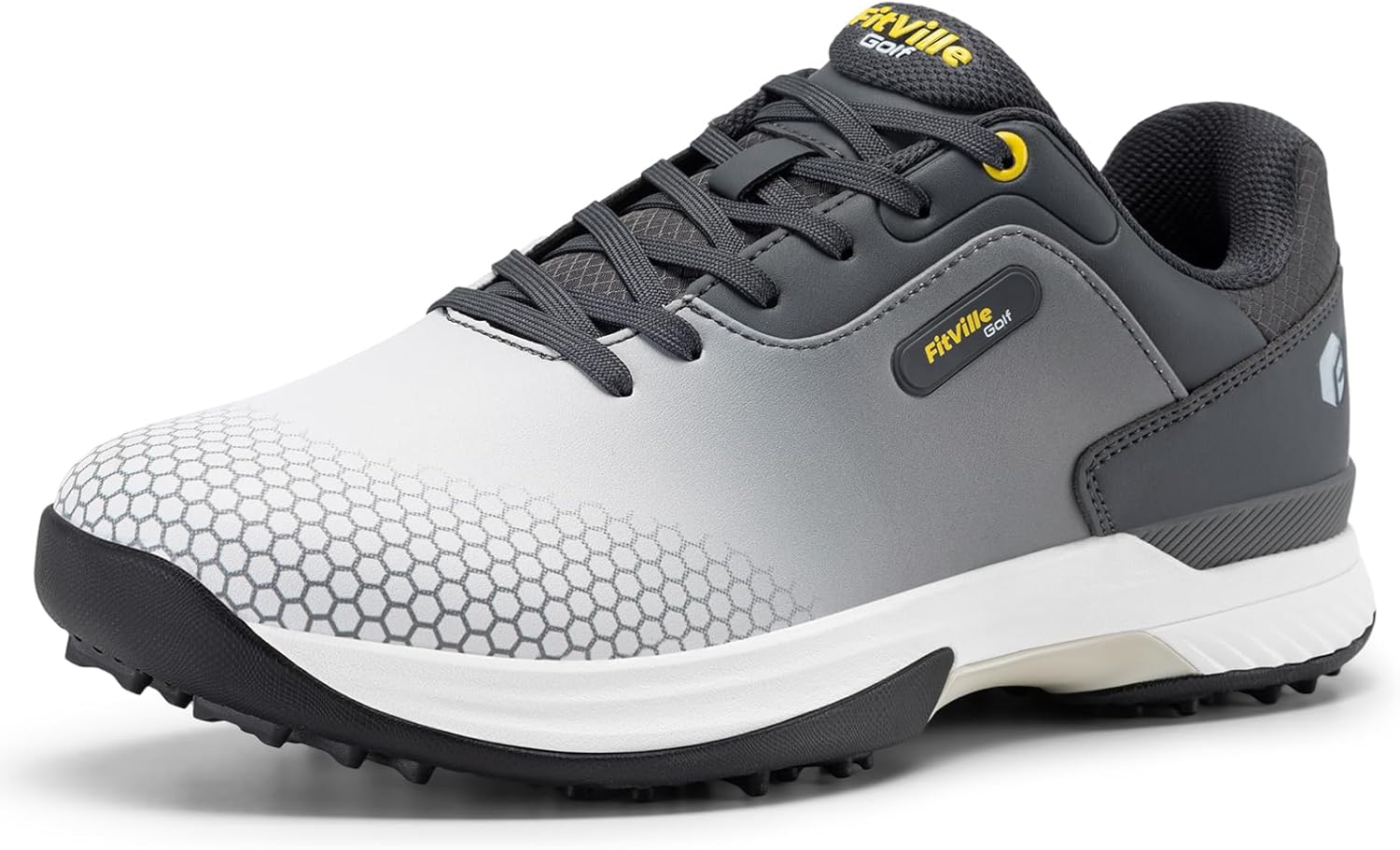 Amazon | [FitVille] 幅広 ゴルフシューズ メンズ 2E 4E ゴルフ用