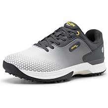 Wide &amp; Extra Wide Mens Golf Shoes Professional Outdoor Waterproof Spiked Golf Shoes for Men