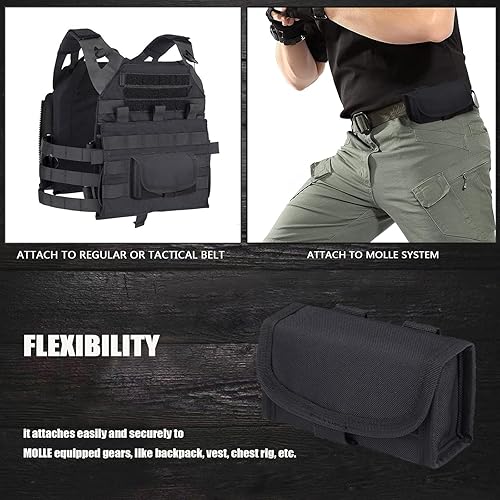 Miniatura 7 de 10 Round Shotgun Shotshell Reload Belt Holder Carrier Tactical Molle Ammo Pouch for 12 Gauge20G