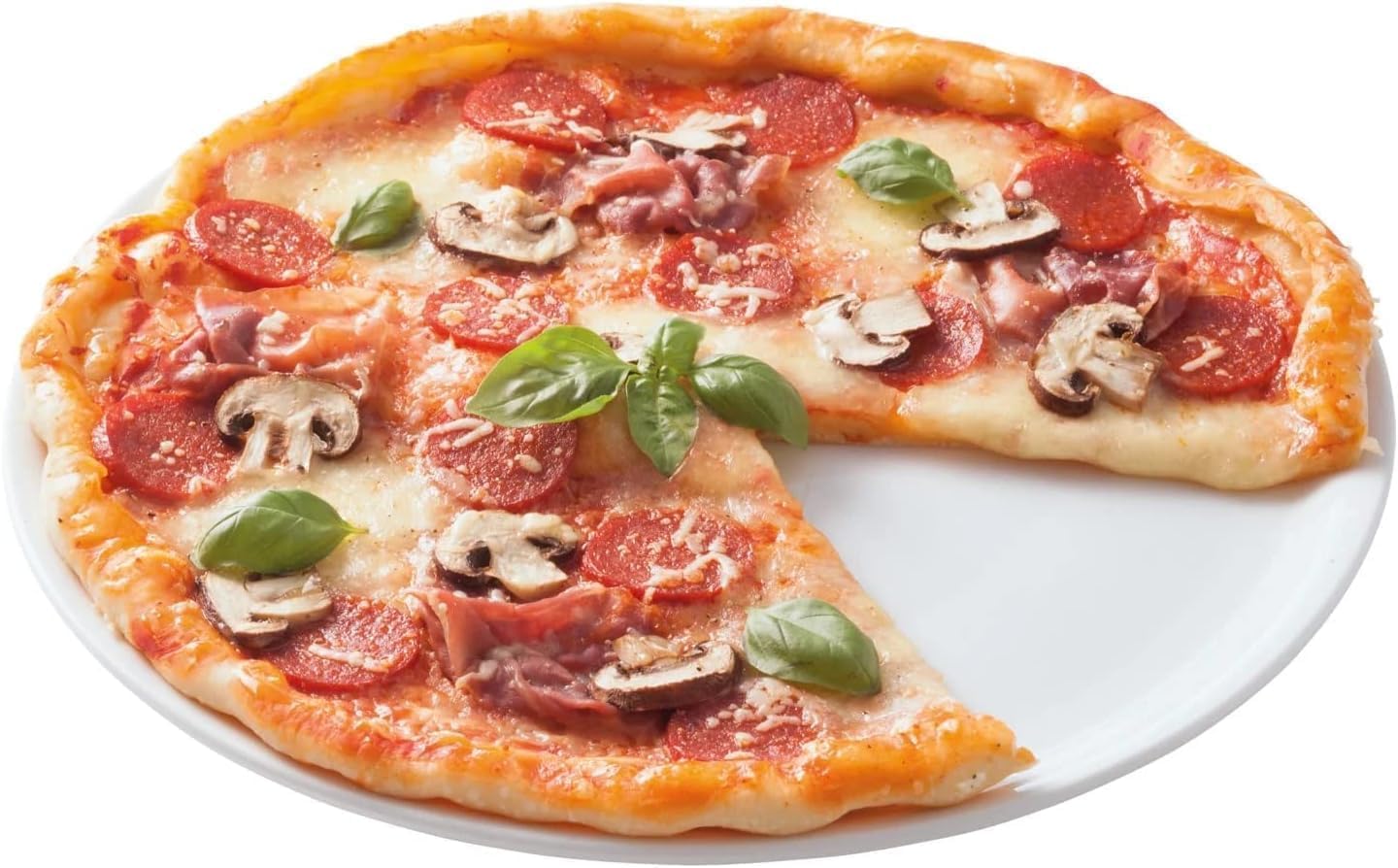 50 Piatti Pizza Bianchi in Polpa di Cellulosa 32cm, Ideale per Pizza, Piatti Impermeabili adatti al Microonde, Biodegradabili e Compostabili