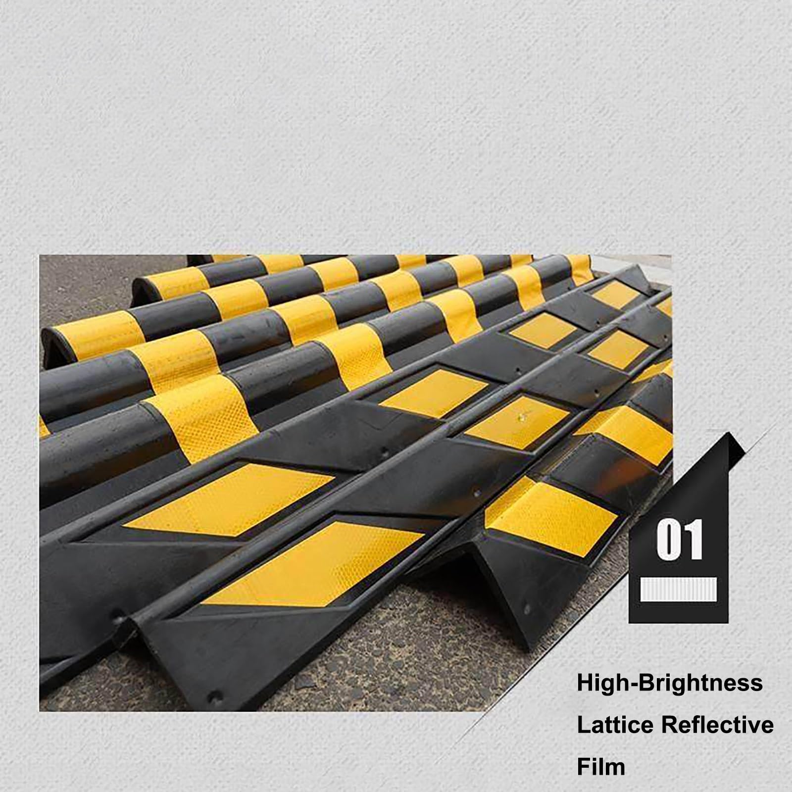 Eckenschutz für Wände, 2 Paar Gummieckenschützer für Garagen- und Lagerhallensäulen, Kantenschutz und Autotürschutz, abgerundete Kanten (60 x 10 cm) – robuste, stoßfeste Sicherheitsausrüstun