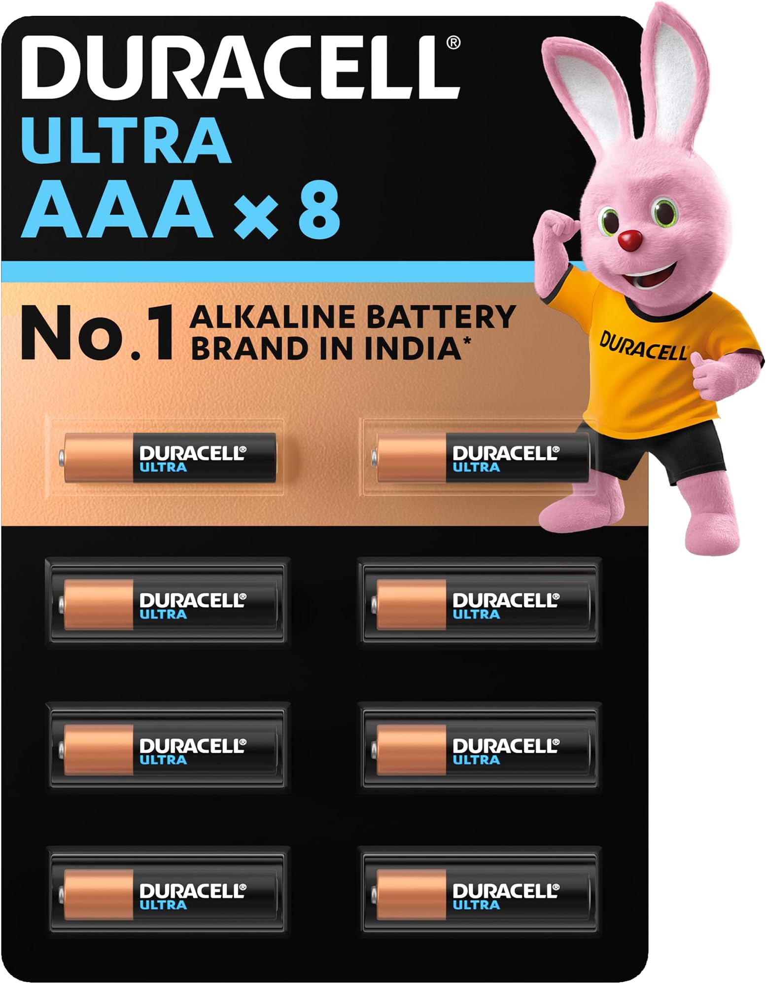 Ultra Alkaline AAA Battery, 8 Pieces