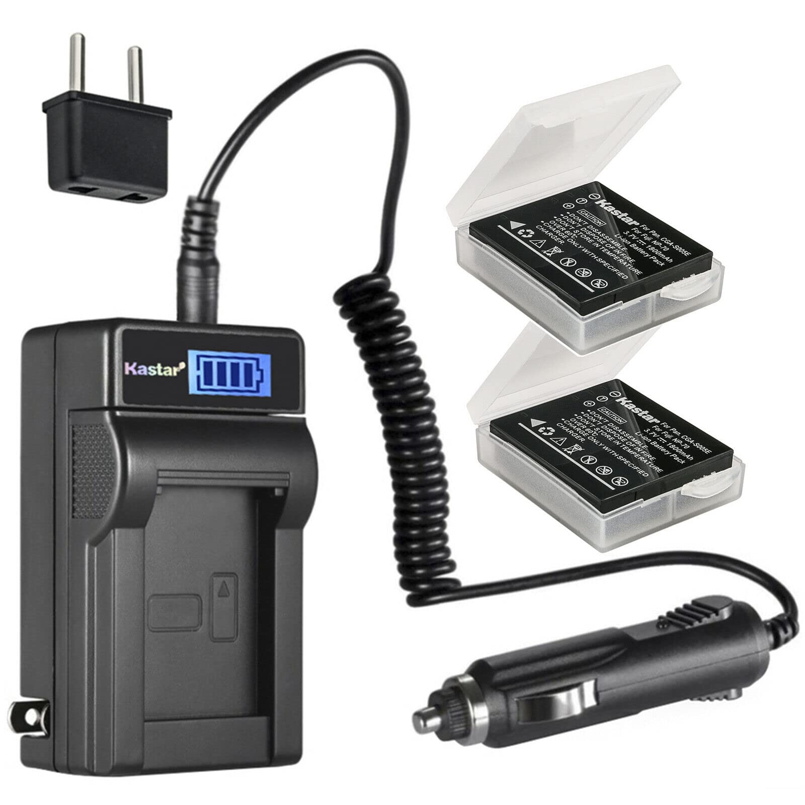 Amazon.com : Kastar 2-Pack Battery and LCD AC Charger