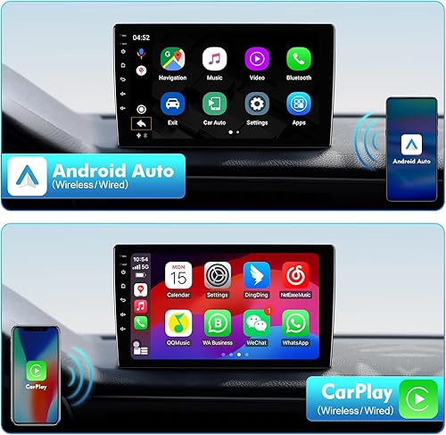 Miniatura 8 de 9 inches Android 10 Double Din Car Stereo for Nissan Altima 2008-2012 IPS Touchscreen Screen Car Radio with Carplay & Android Auto Support Backup