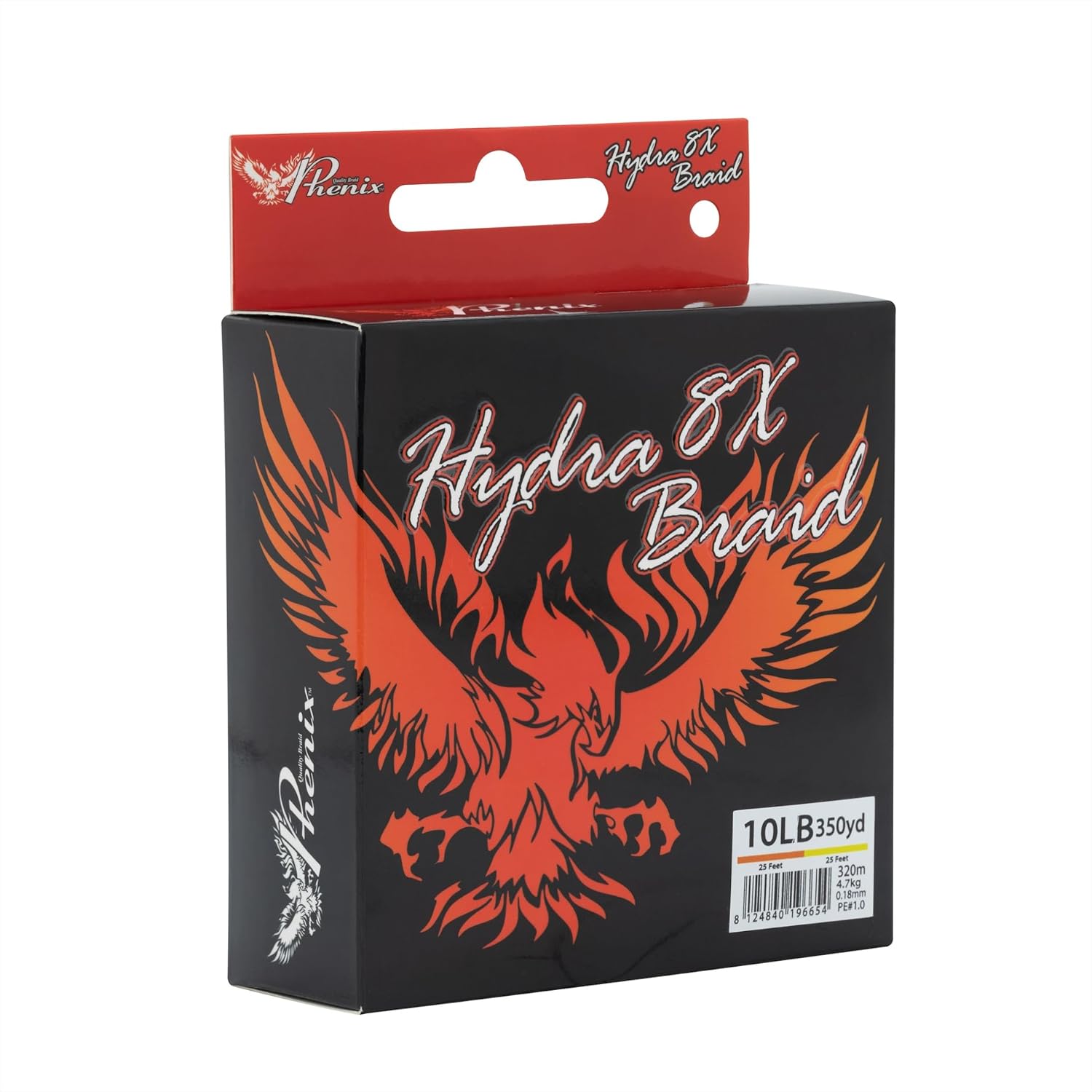 Phenix Rods X8 PE Orange 80 LBS 700 YDS (640M) Braid Line