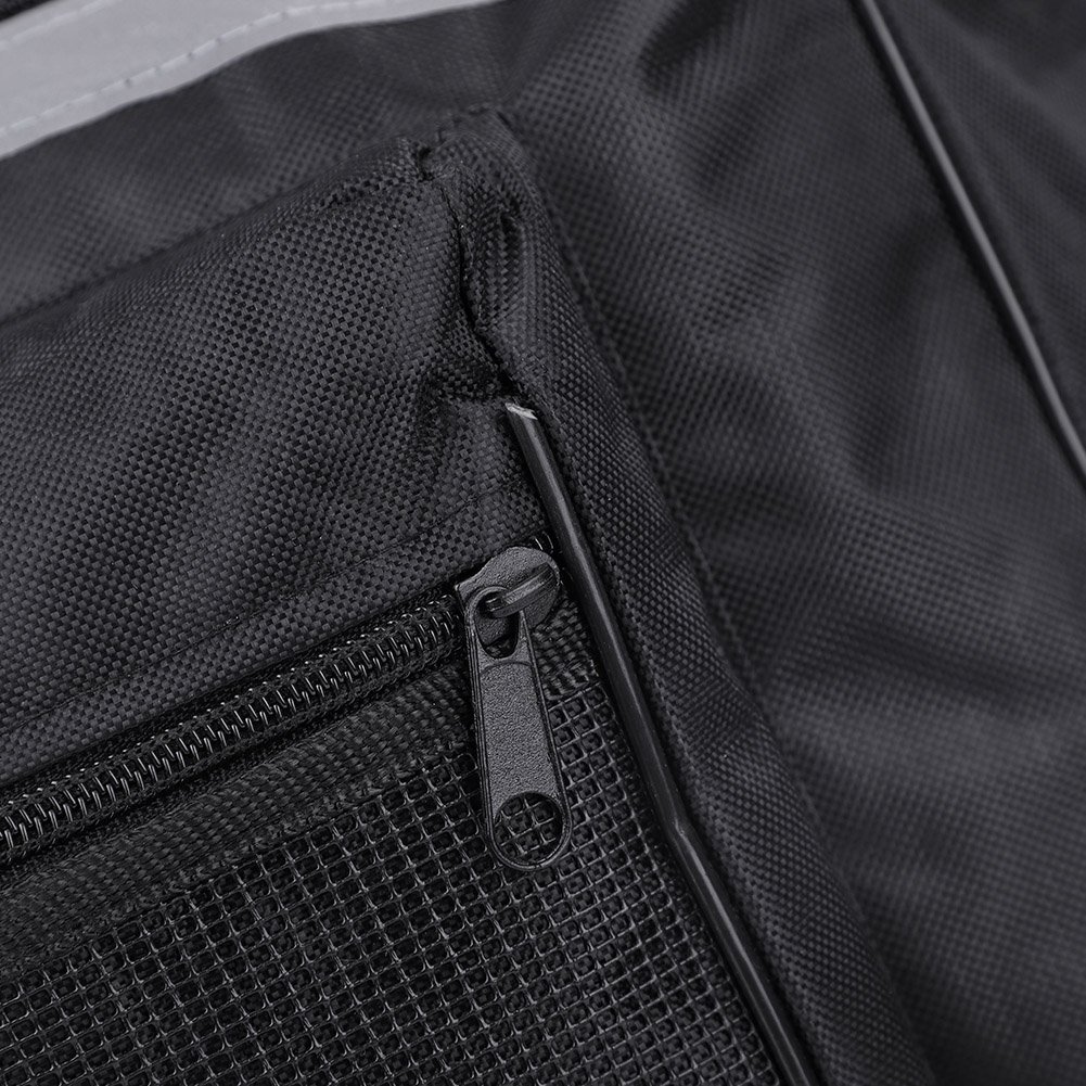 Wakects Borsa Doppia per Bici 25L Borsa Portapacchi Bici Posteriore Impermeabile Borsa per Bicicletta Posteriore Laterale per All'aperto Cavalcare Nero