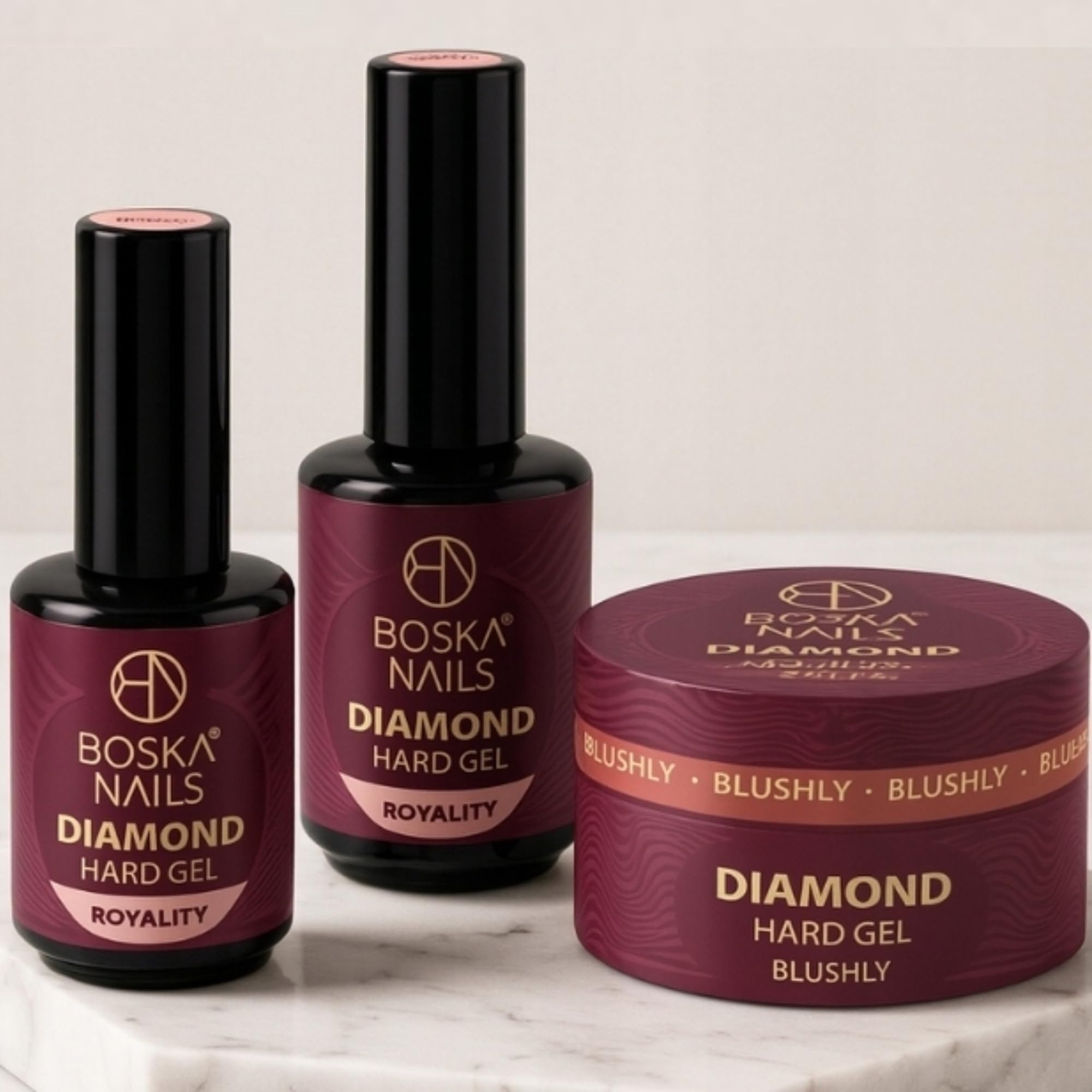 Diamond Hard UV żel budujący, zestaw 8 kolorów, 15 ml, samowygładzające żele w butelce, do przedłużania paznokci, wzmocnienia paznokci naturalnych i eleganckiego wzornictwa paznokci