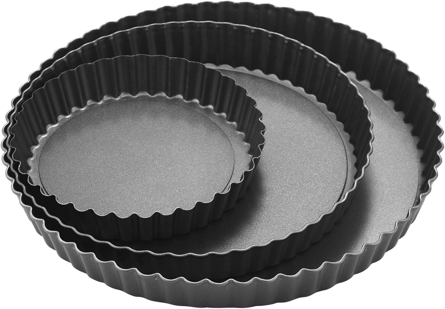 Jweweunyu Pie Tin,NonStick Pie,Round Quiche Tart,Pizza Plate with
