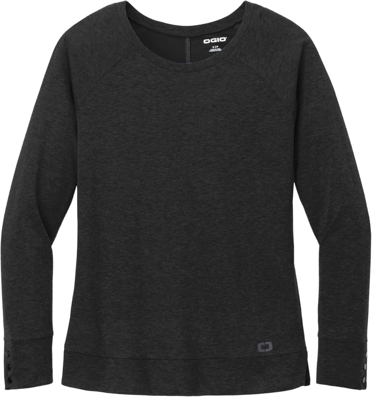 OGIO Women's Command Long Sleeve Scoop Neck | Long Sleeve Shirt for Women, Relaxed Pullover Tee with Snap Cuffs