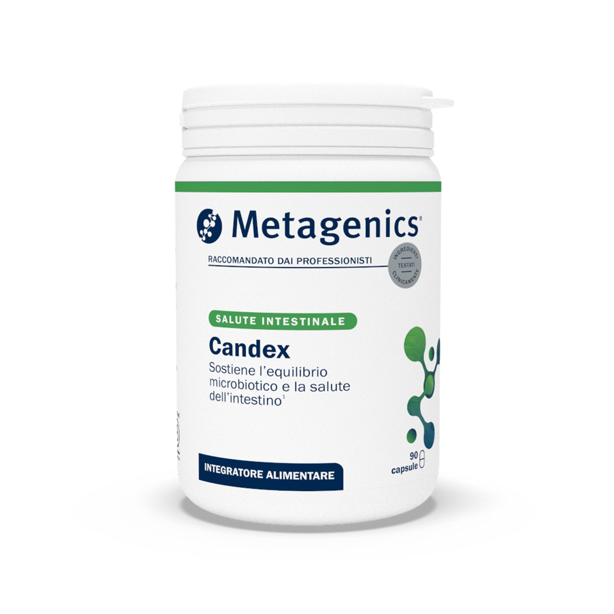 Metagenics Candex NFI - Estratti Vegetali per il Benessere della Flora Intestinale e l’Equilibrio Microbiotico - 90 Capsule