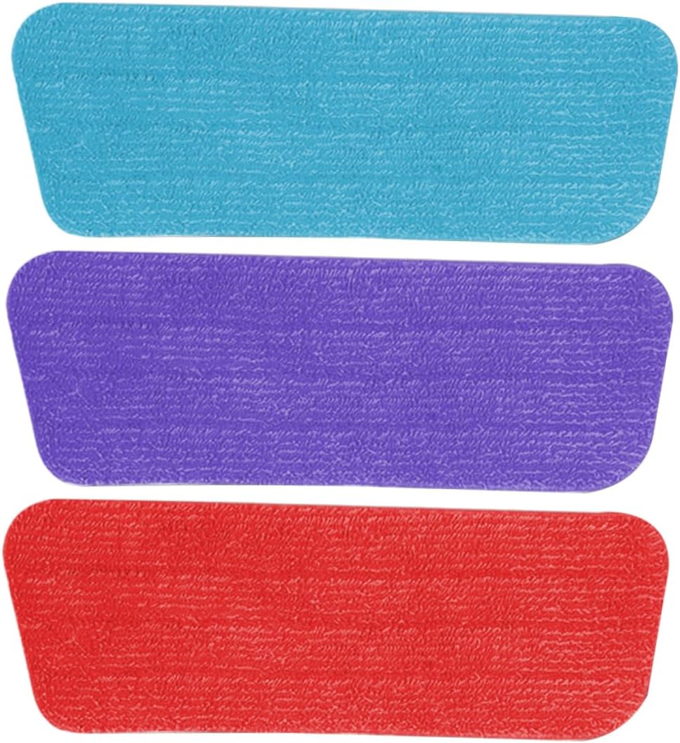 3Pcs Fiber Cloth Mop Head Replacement Pads for Dust and PET Hair