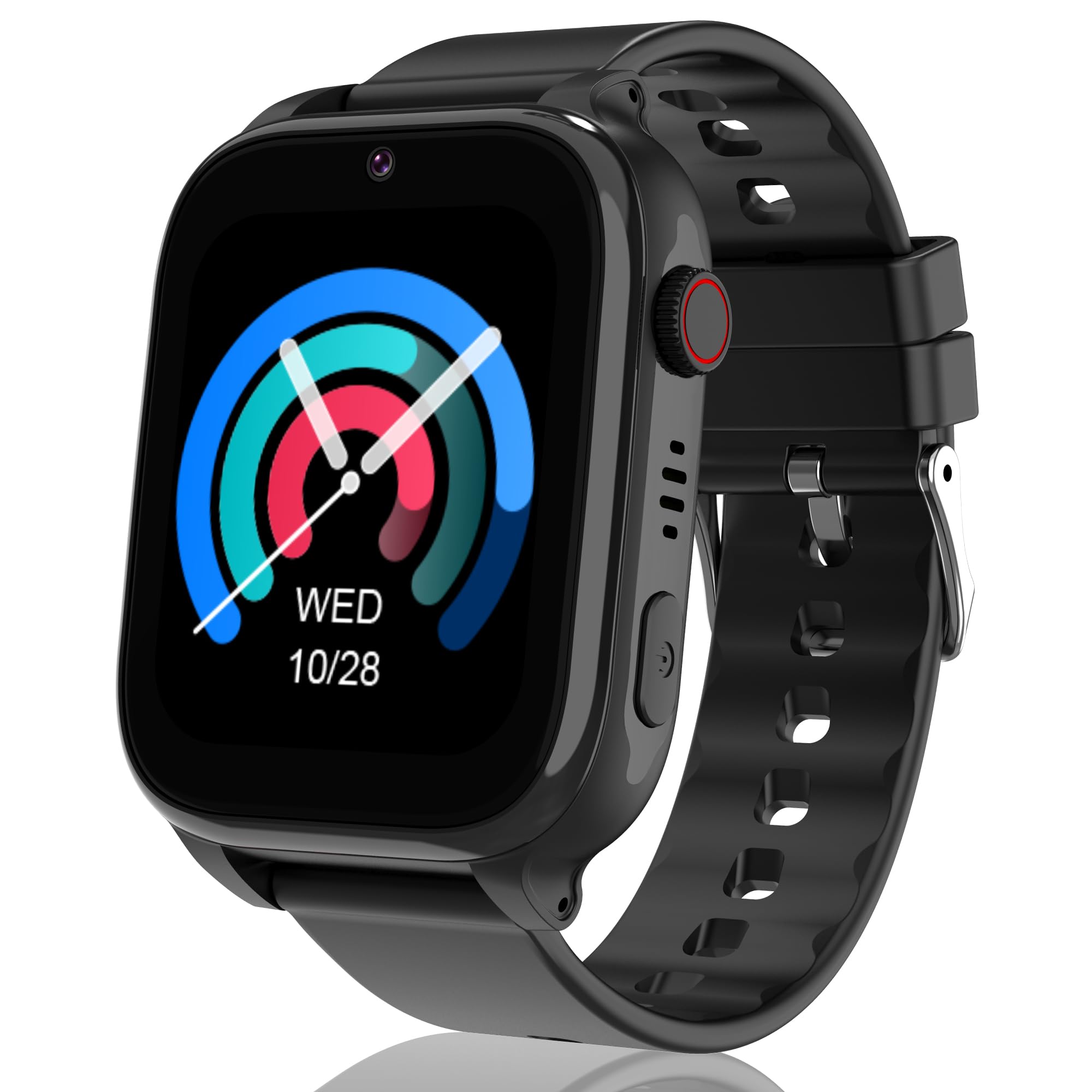 4G Smartwatch Bambini, orologio smartwatch bambini con Videochiamate, Chiamate, SOS, GPS localizzazione, modalità scuola, SMS, IP68 Impermeabile, 7 Giochi, Allarme ottimo regalo per bambina 5-14 anni