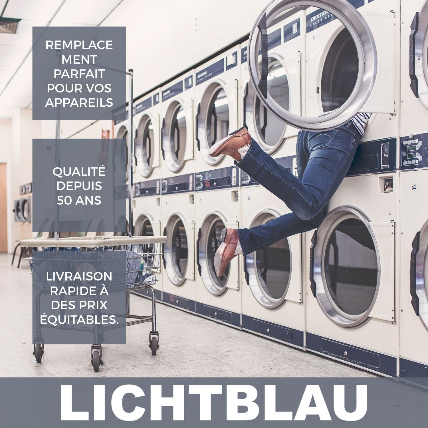 LICHTBLAU Tuyau d'alimentation d'eau chaude 90° I 3 m I 3/4" Chauffage Machine à laver lave-vaisselle I 2609 I Tuyau d'eau chaude avec filetage métallique I Joint inclus