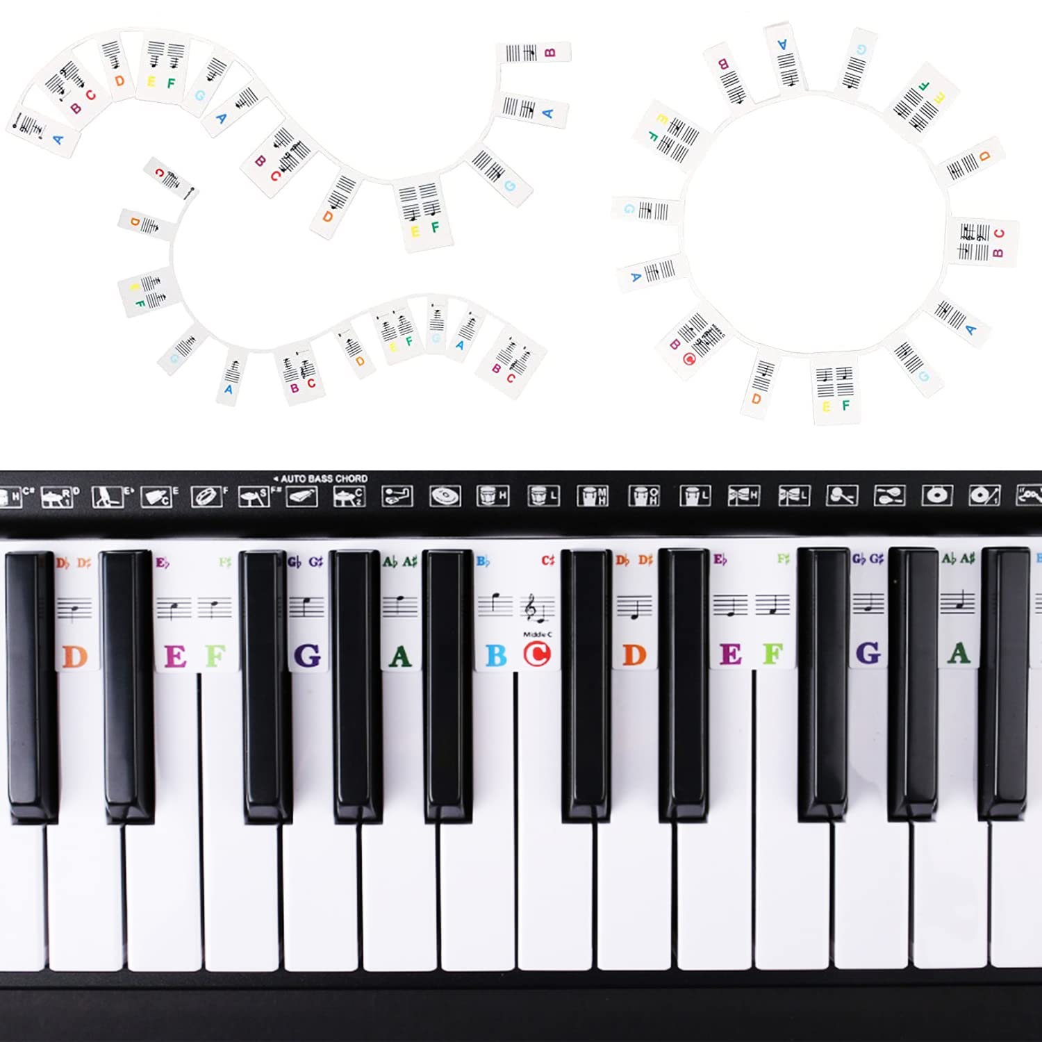 Guida Note Per Pianoforte 88 Tasti - In Silicone Rimovibile - Per Principianti E Bambini - Foto 11